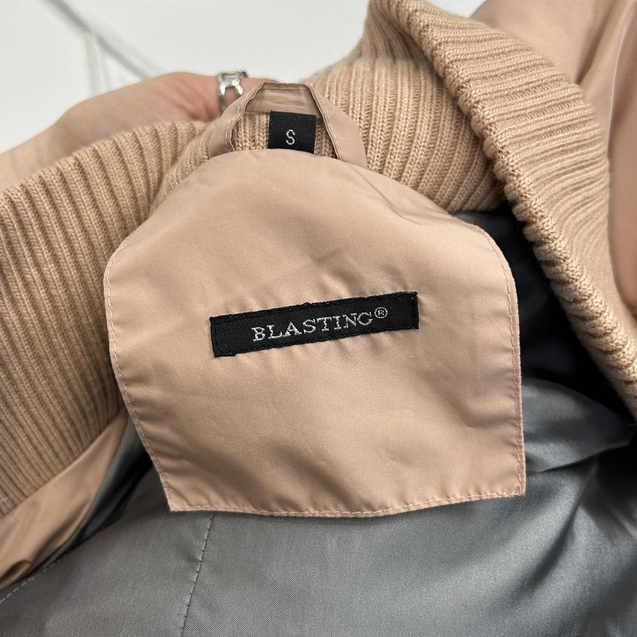 Vintage y2k style baby pink puffer jacket
